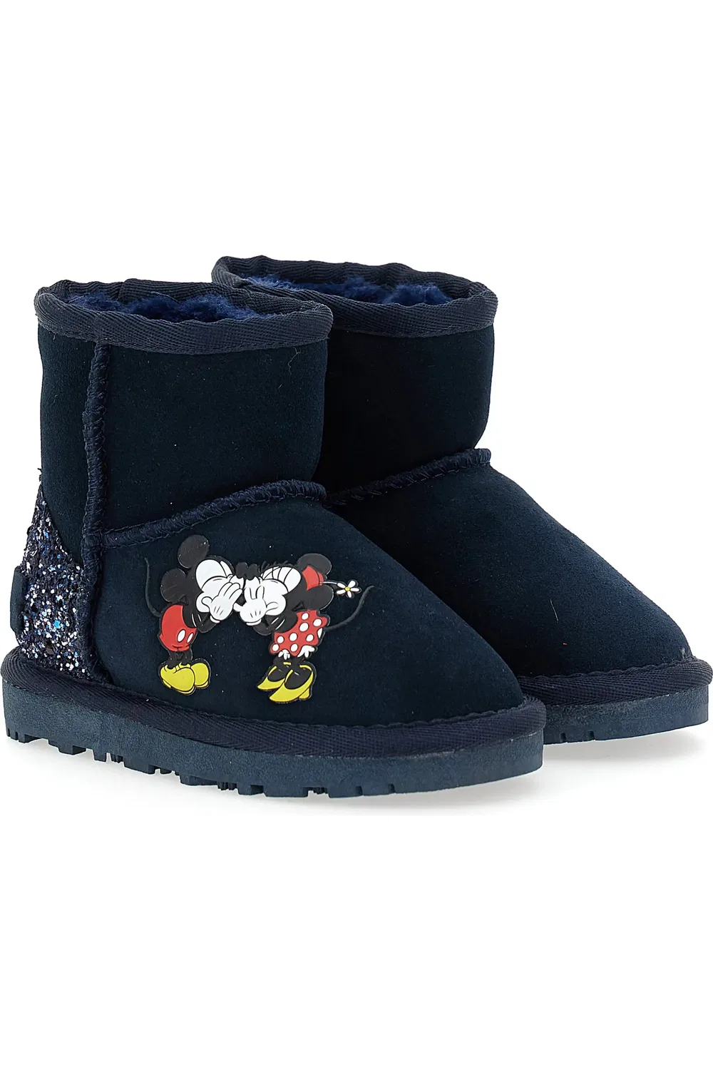 Ботинки детские зимние с блестками Mickey + Minnie Master of Arts, темно синий
