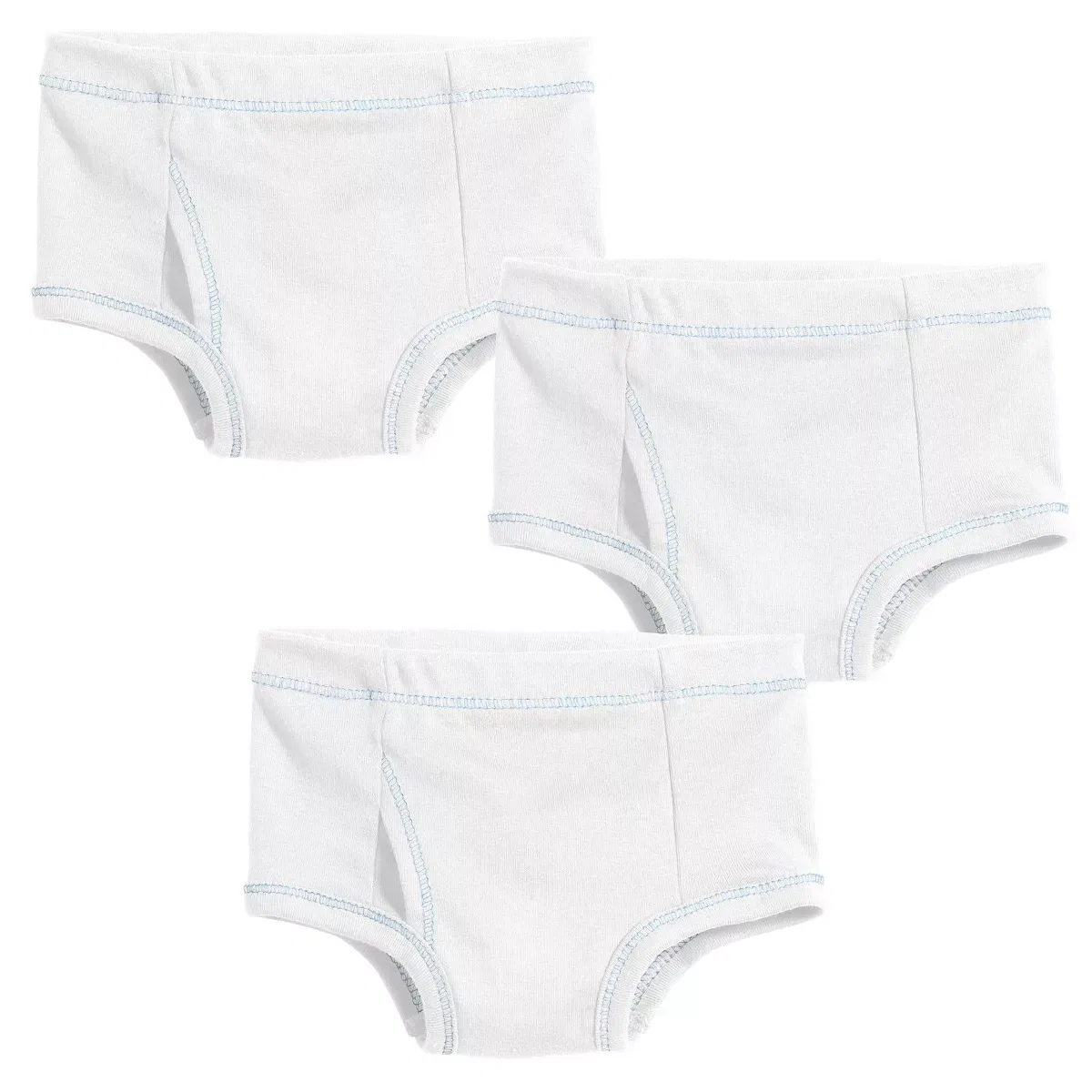 Детские трусы классические 3-штучный набор City Threads, White