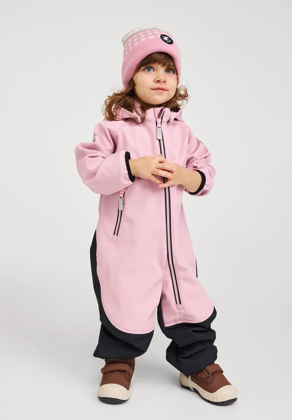 Комбинезон из софтшелла, дождевик mjosa Reima, Grey Pink