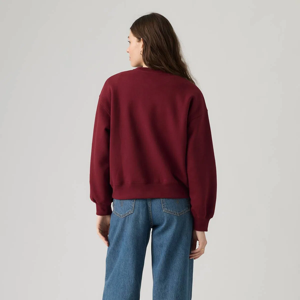Повседневная толстовка с круглым вырезом Levi's, Warm Cabernet - Red — фото 4