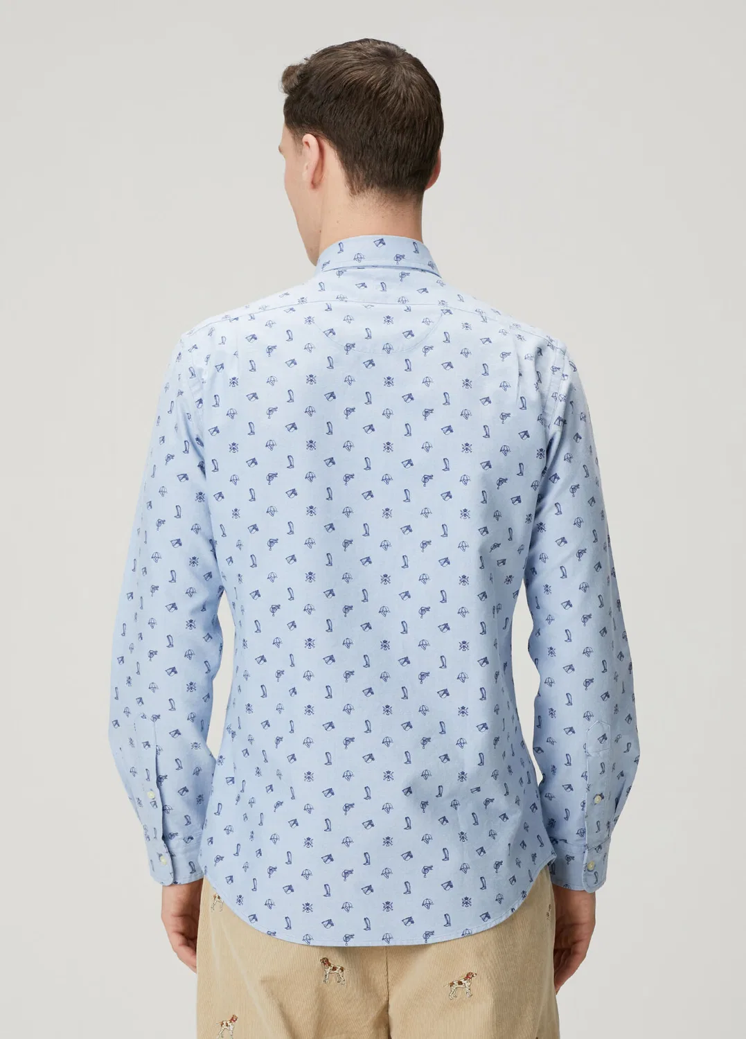 Рубашка Classic Oxford с рисунком Polo Ralph Lauren, blue — фото 4