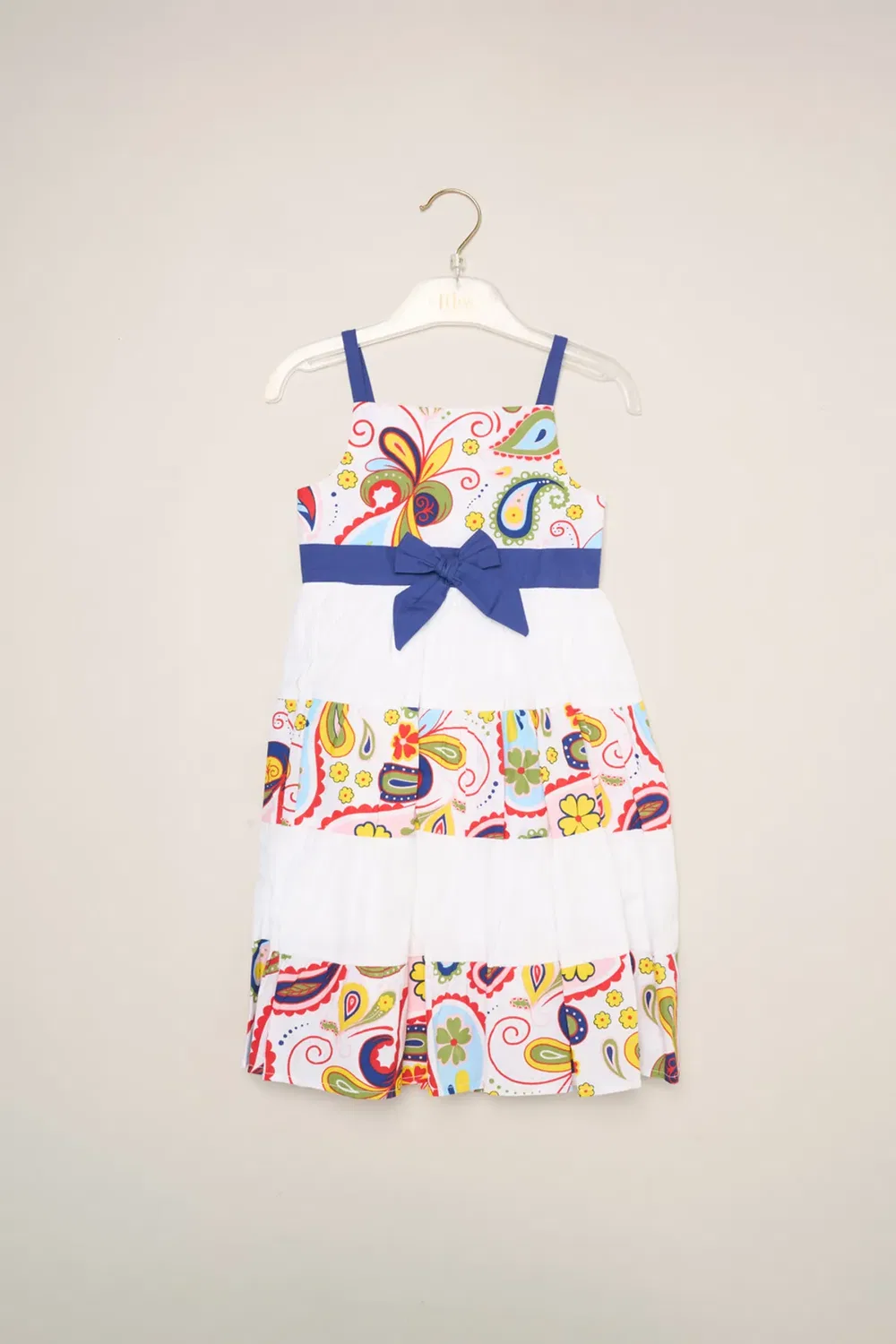 Детское платье с принтом paisley Miss, White