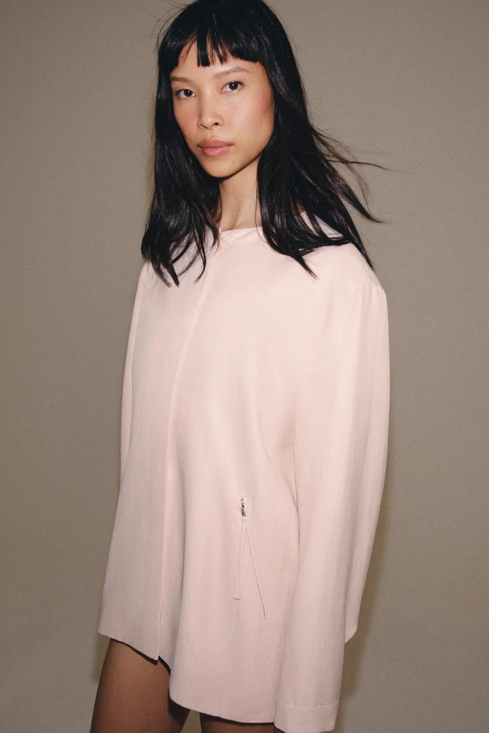 Розовая куртка-бомбер из коллекции ZW ZARA, Pastel pink — фото 4