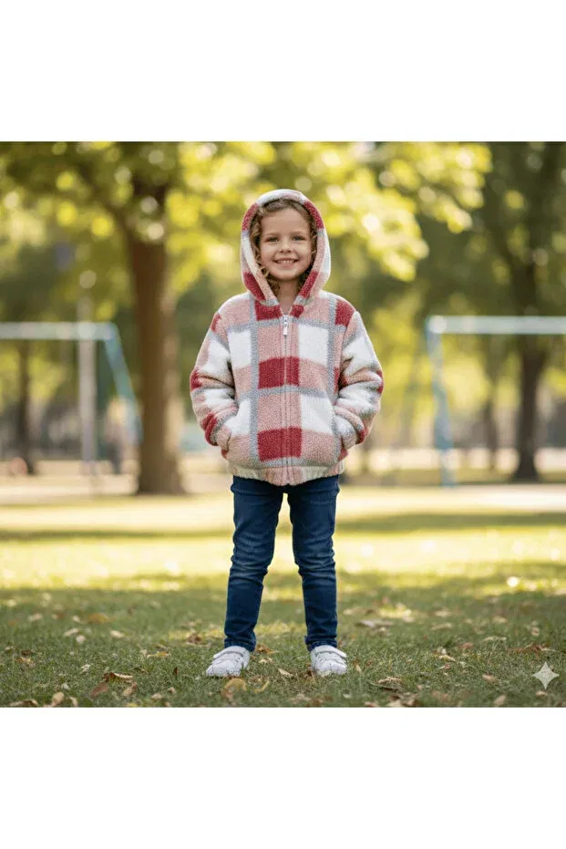 Плюшевый кардиган для девочек 5-14 лет Fancykidsantalya