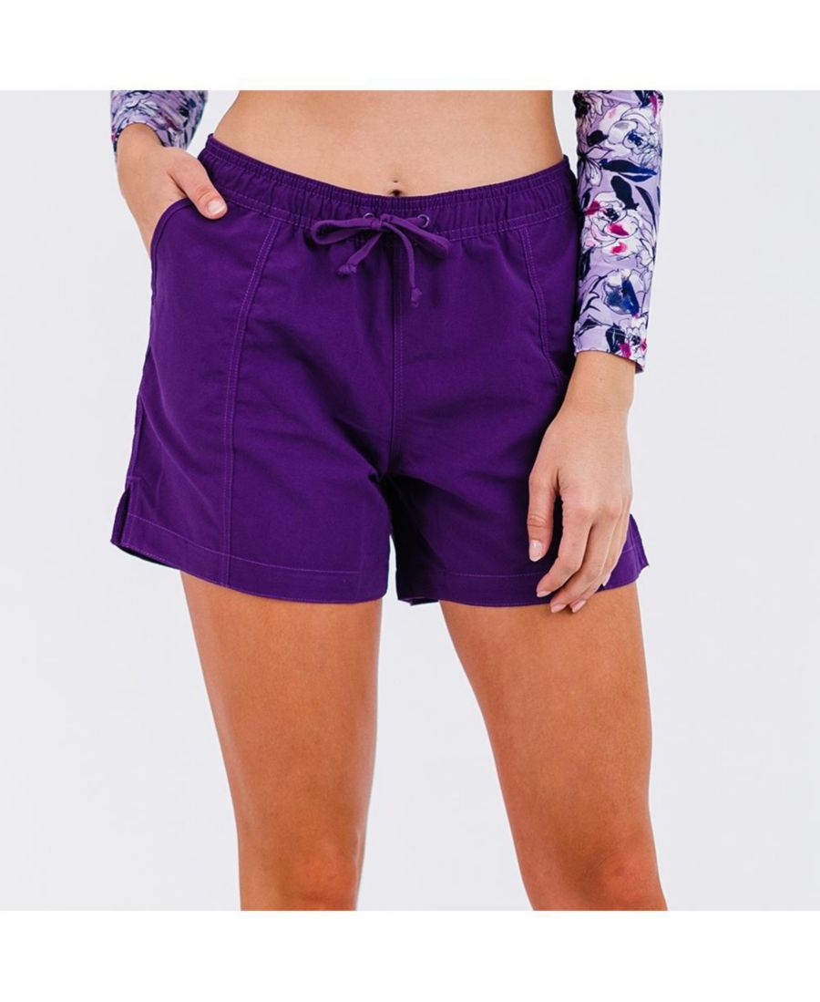 

Плавки-шорты больших размеров до середины бедра Calypsa, Eggplant