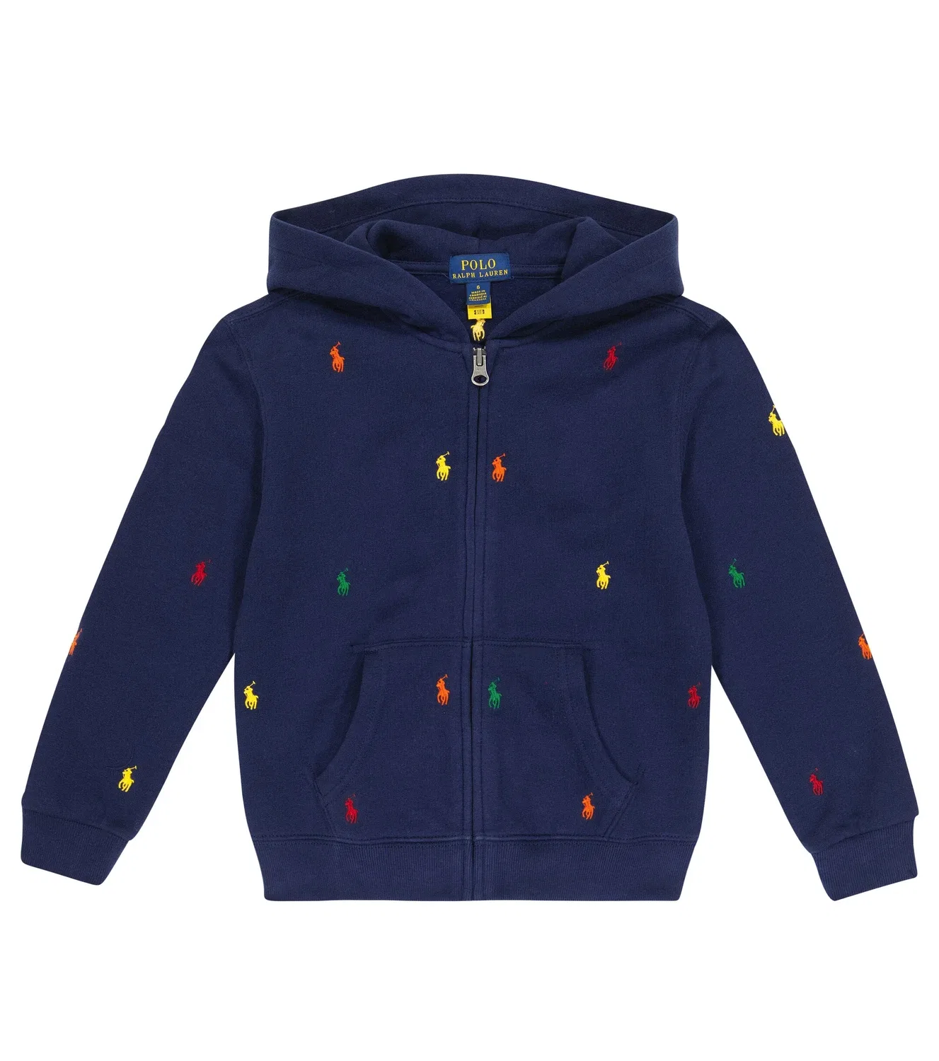 Худи с капюшоном Polo Ralph Lauren Kids, синий