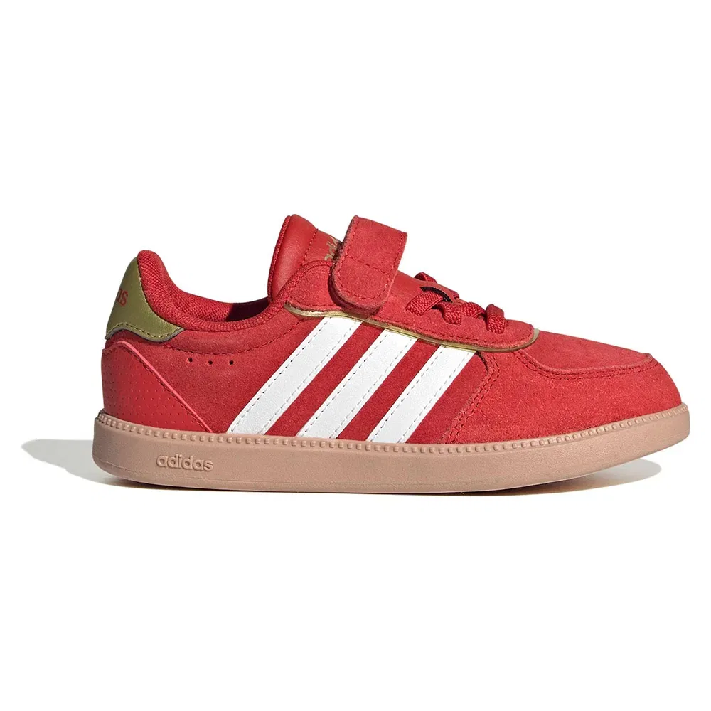 Детские кроссовки для девочек с кожаным верхом Breaknet Sleek Adidas, Red
