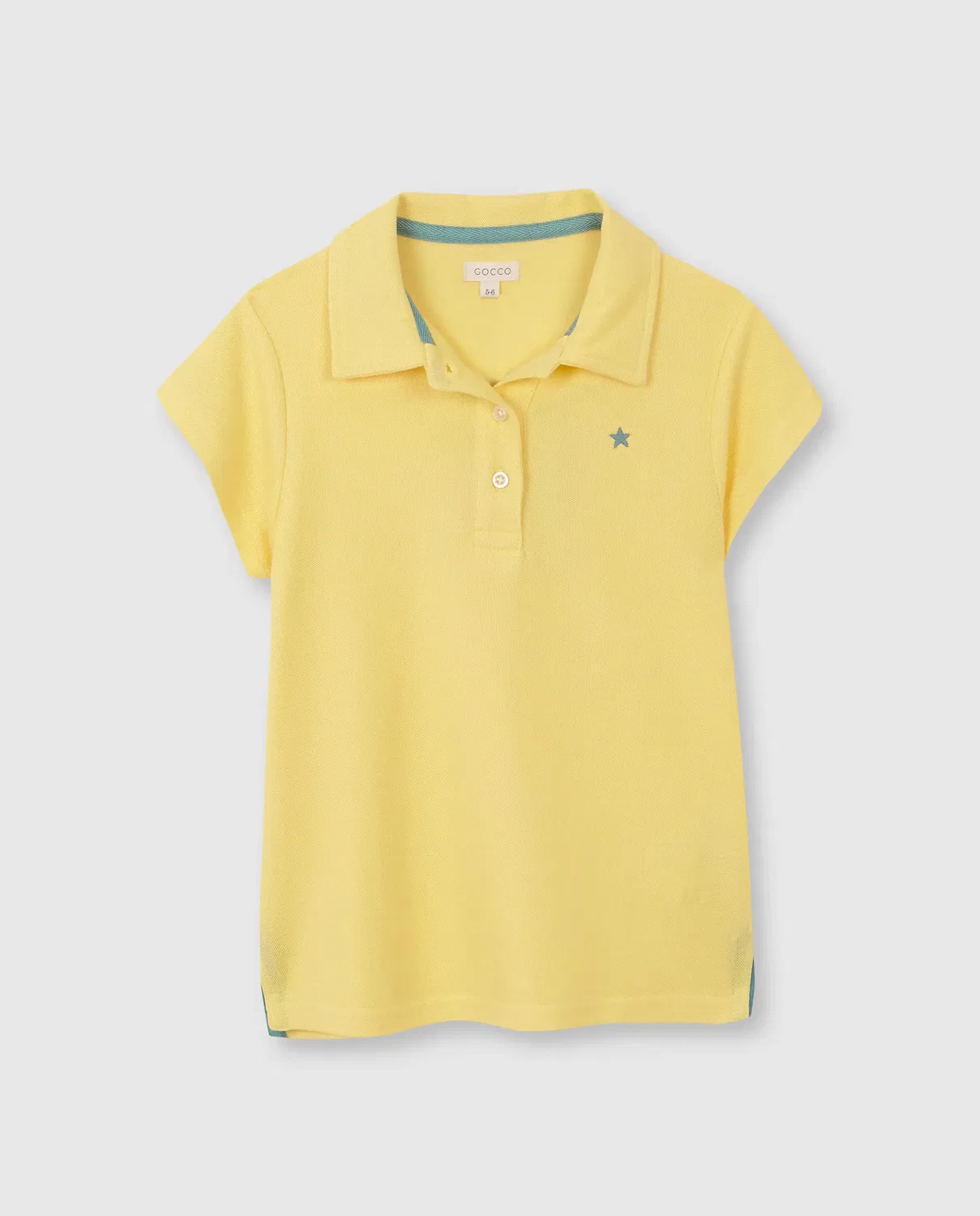Детское поло для девочек хлопковое Gocco, Amarillo
