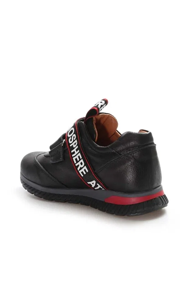 Детские повседневные туфли для девочек из натуральной кожи Fast Step, Black Red — фото 2