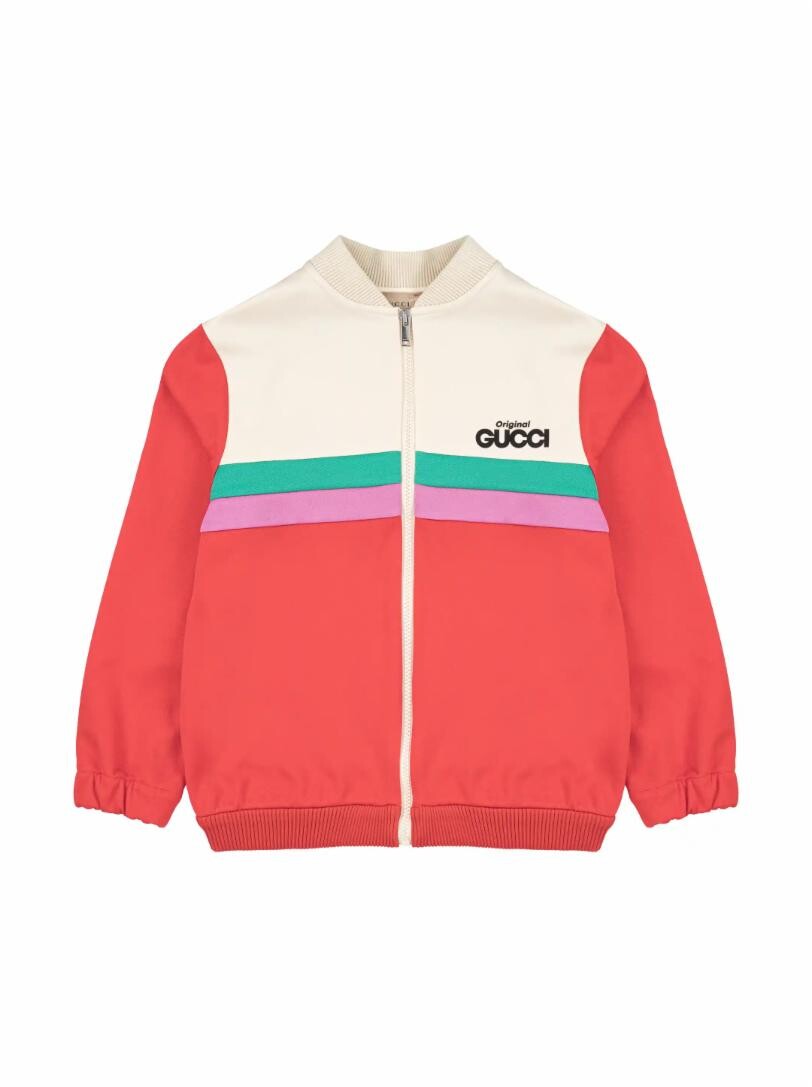 

Бомбер в стиле колор- блок Gucci