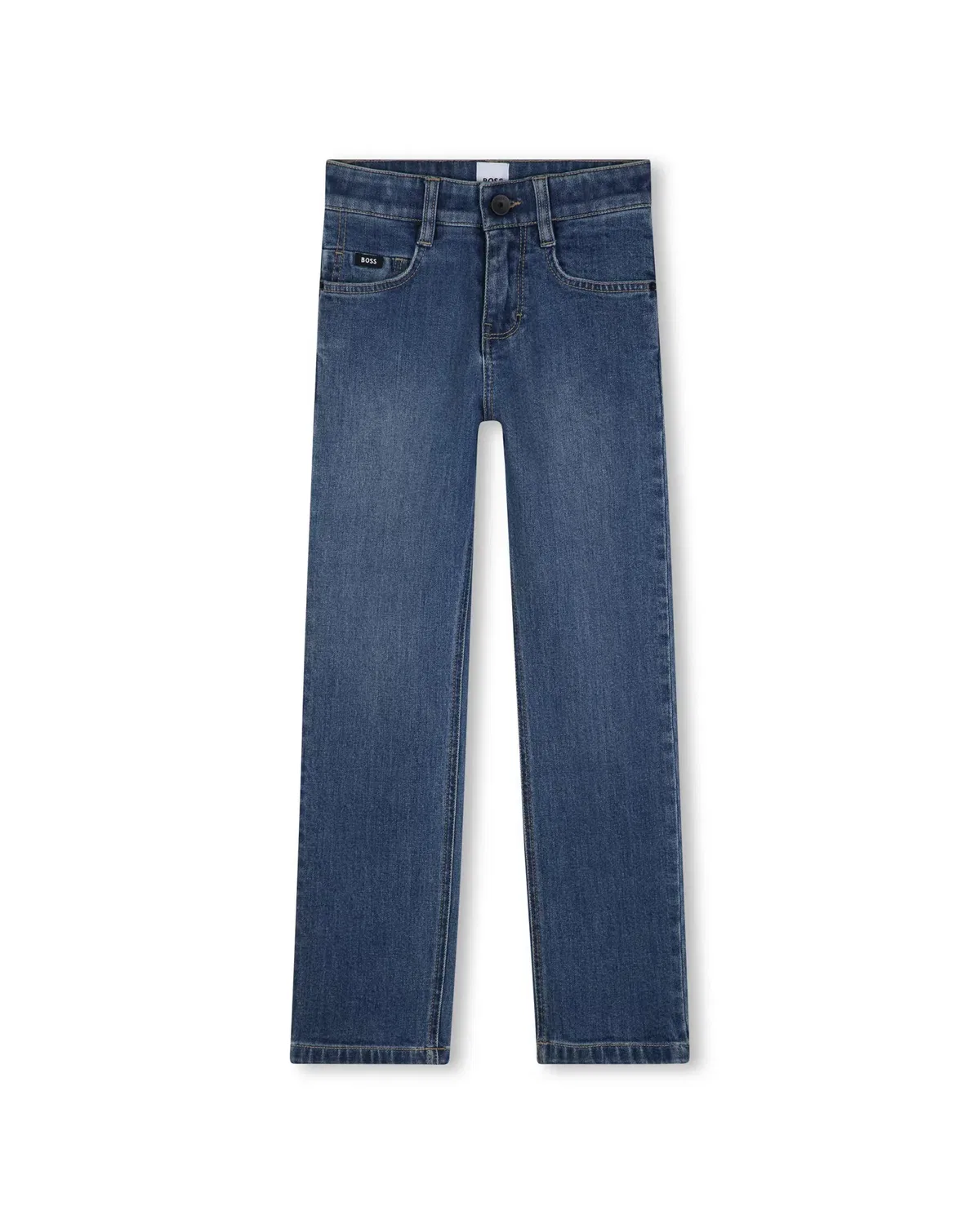 Детские джинсы для мальчиков с принтом BOSS Kidswear, Azul