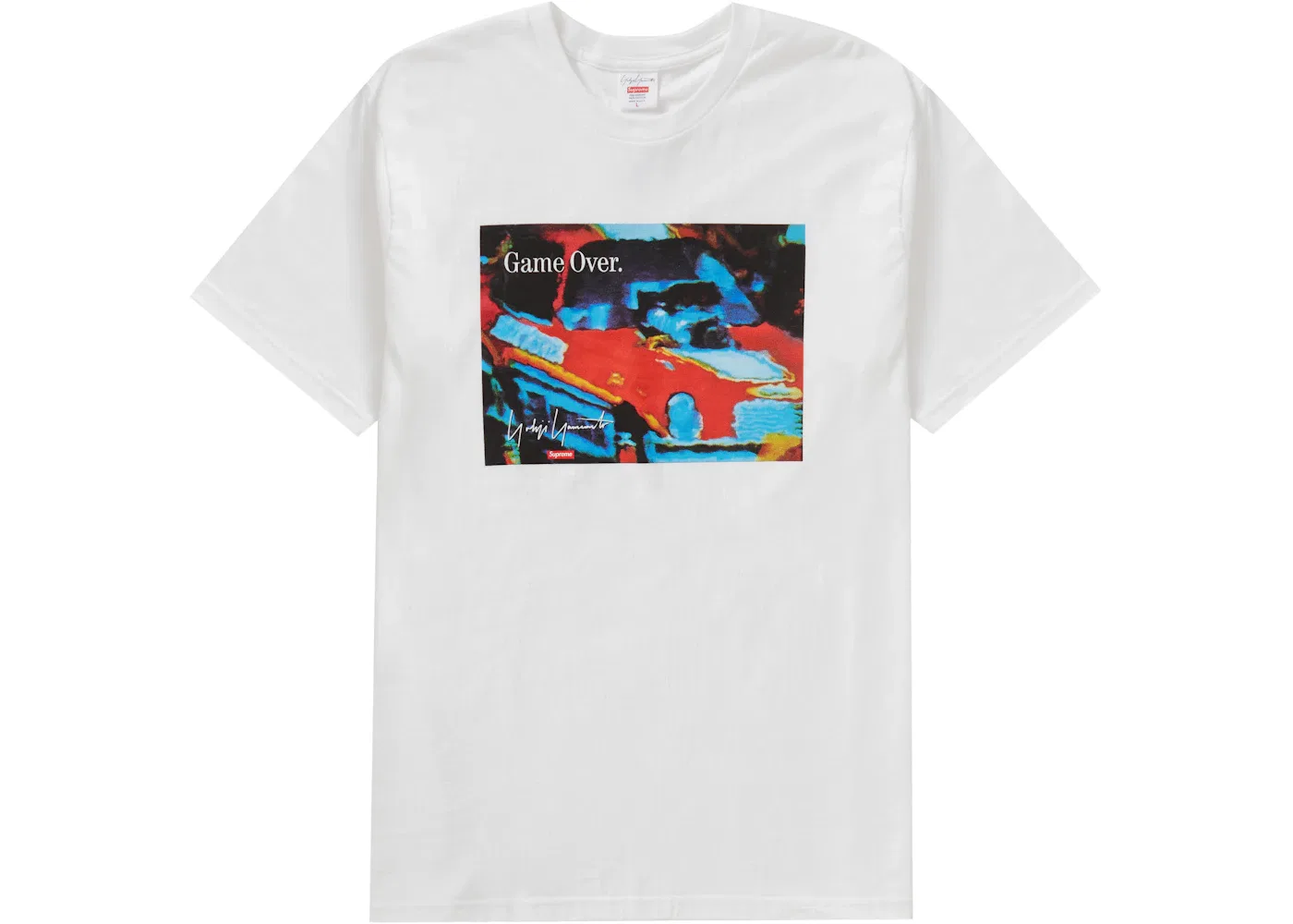 Мужская футболка с принтом Supreme Yohji Yamamoto Tee, Белый