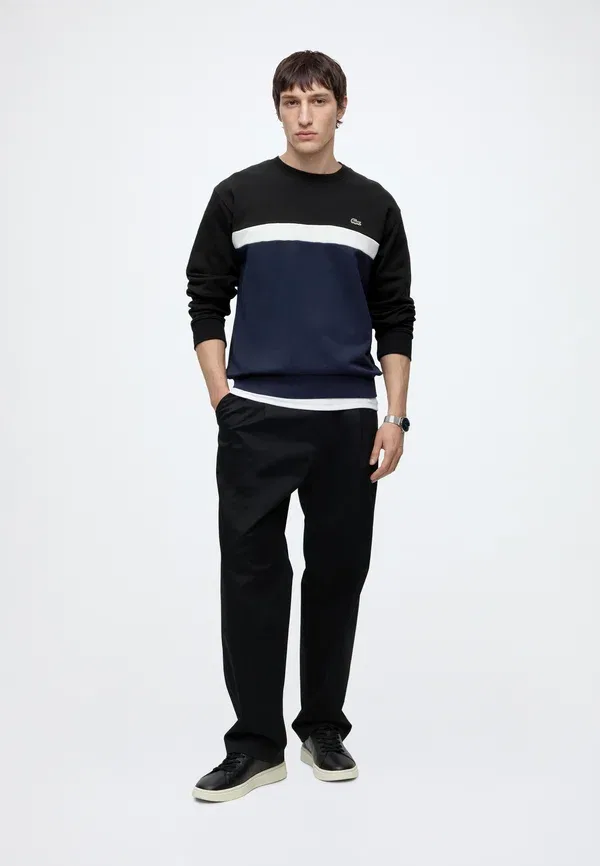 Толстовка Lacoste, Однотонная, черный/темно-синий — фото 2