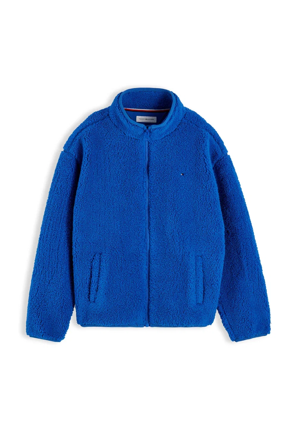 Флисовая куртка с флагом на молнии Tommy Hilfiger, Vibrant Blue — фото 4
