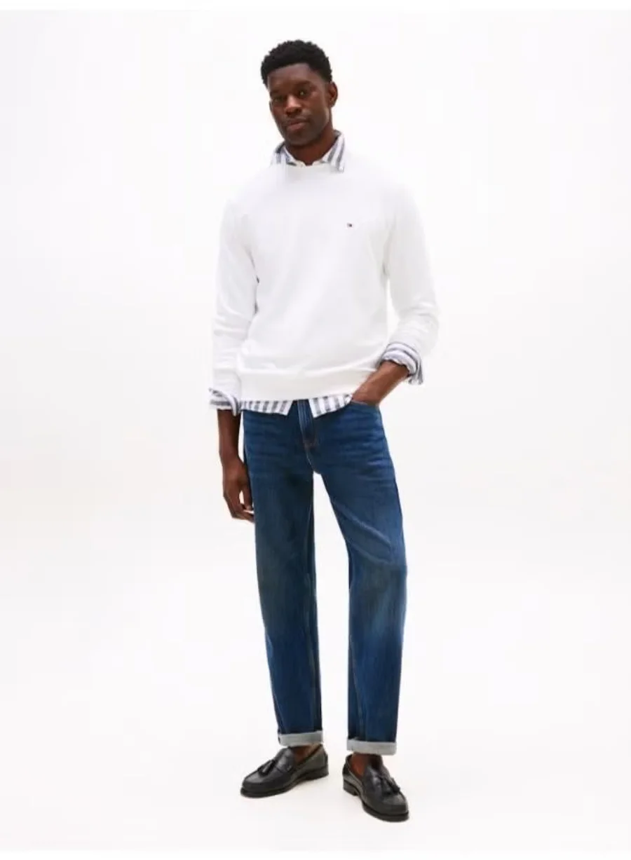 Свитшот Tommy Hilfiger Flag Embroidery, белый — фото 3