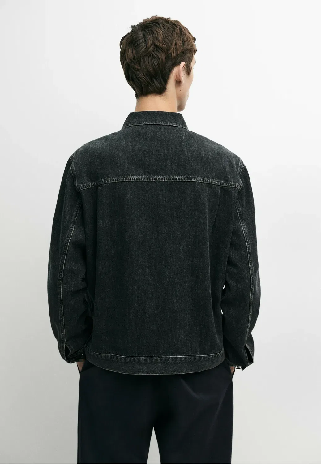 Джинсовая куртка Massimo Dutti, Blue — фото 3