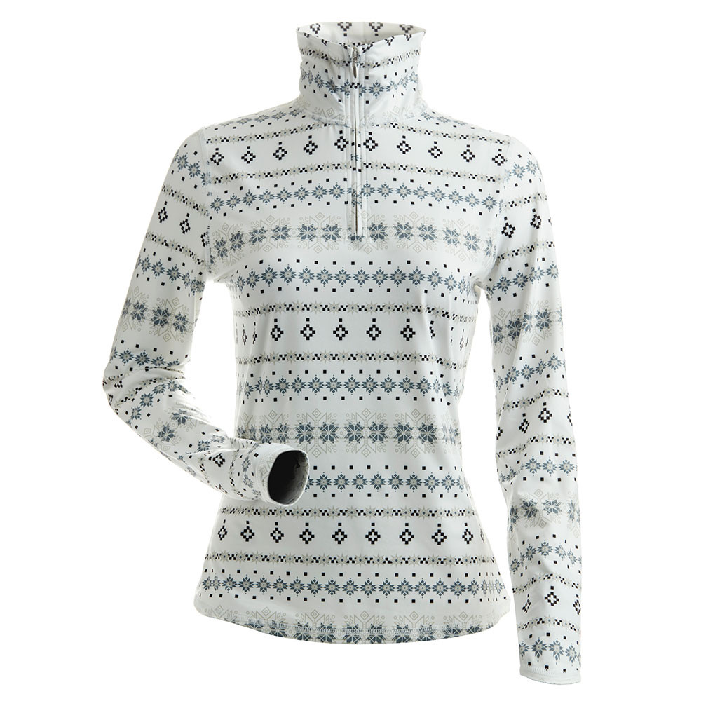 

Куртка-поло Nils Snowflake с молнией на четверть длины (женская), White