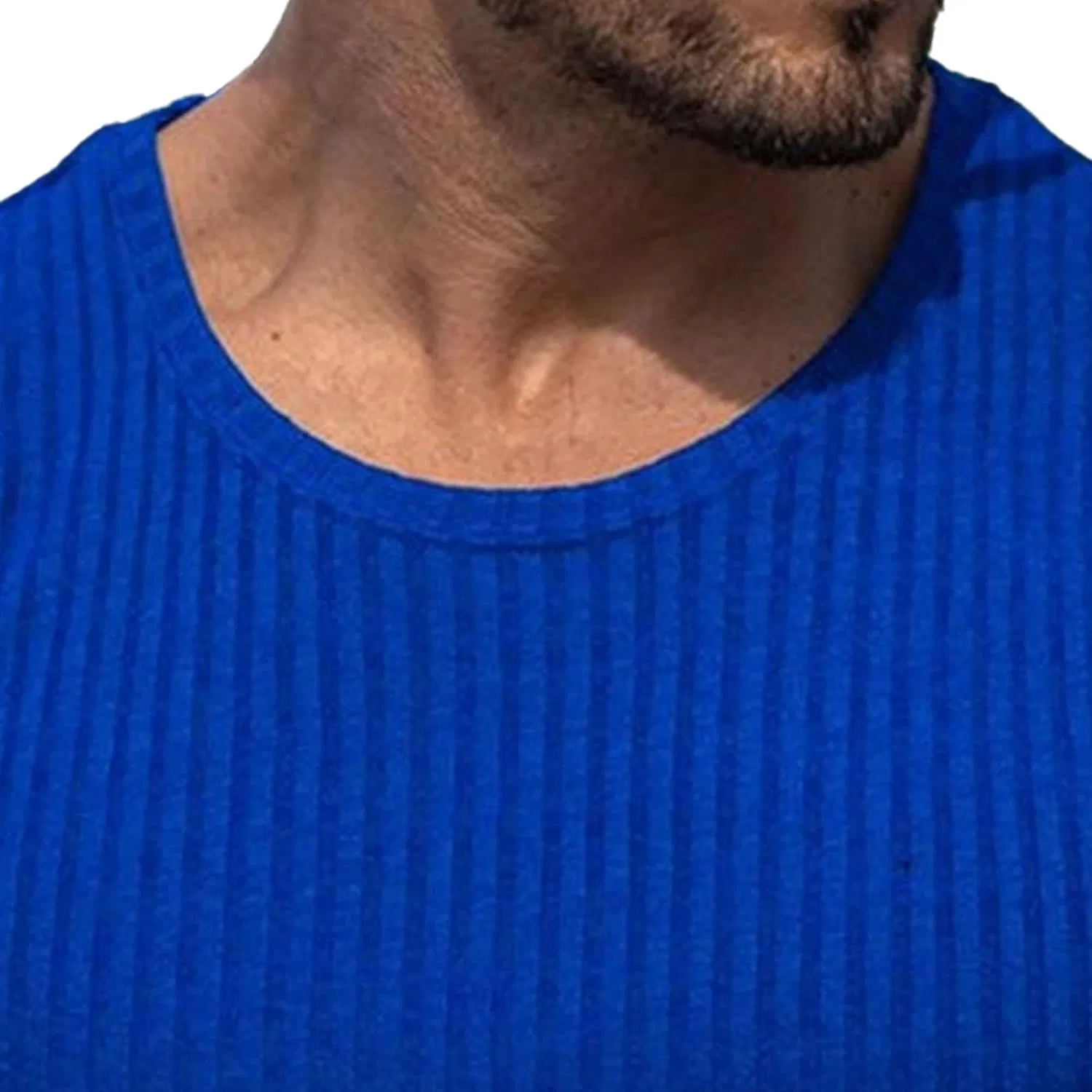 Мужская облегающая футболка для бодибилдинга Athletic, Blue — фото 3