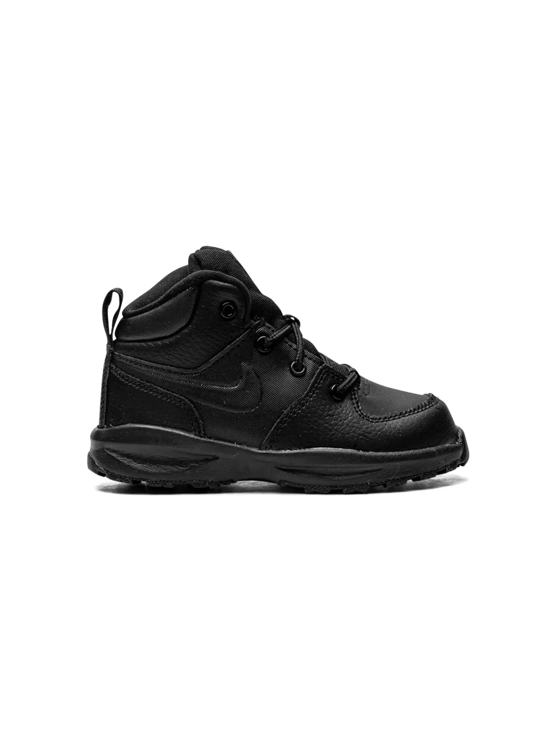 Ботинки Manoa Leather 'Triple Black' Nike Kids, черный — фото 2