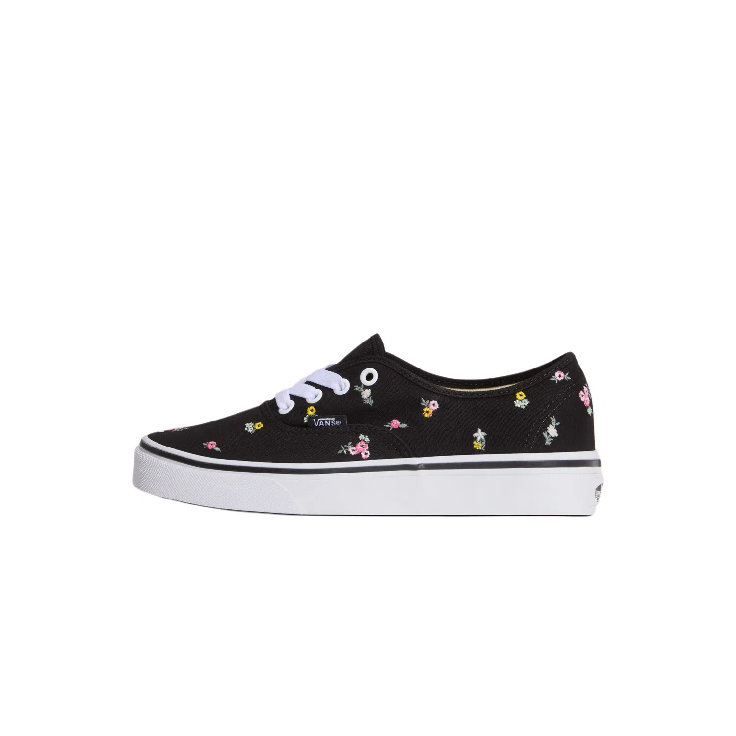 Детские кеды из хлопкового холста с низким верхом Authentic Canvas Shoes, бренд Vans, Black/Pink