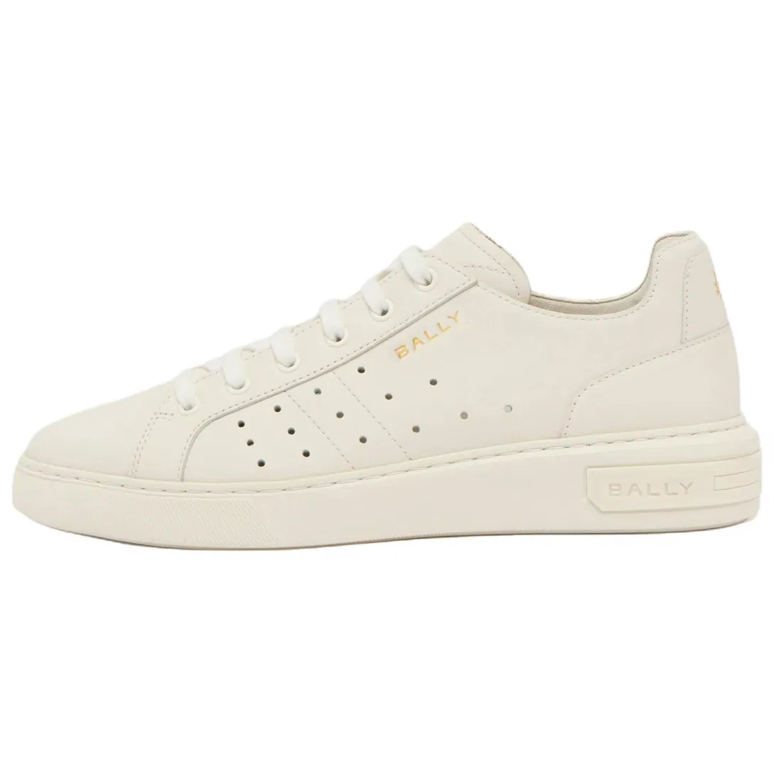 Кроссовки кожаные BALLY White