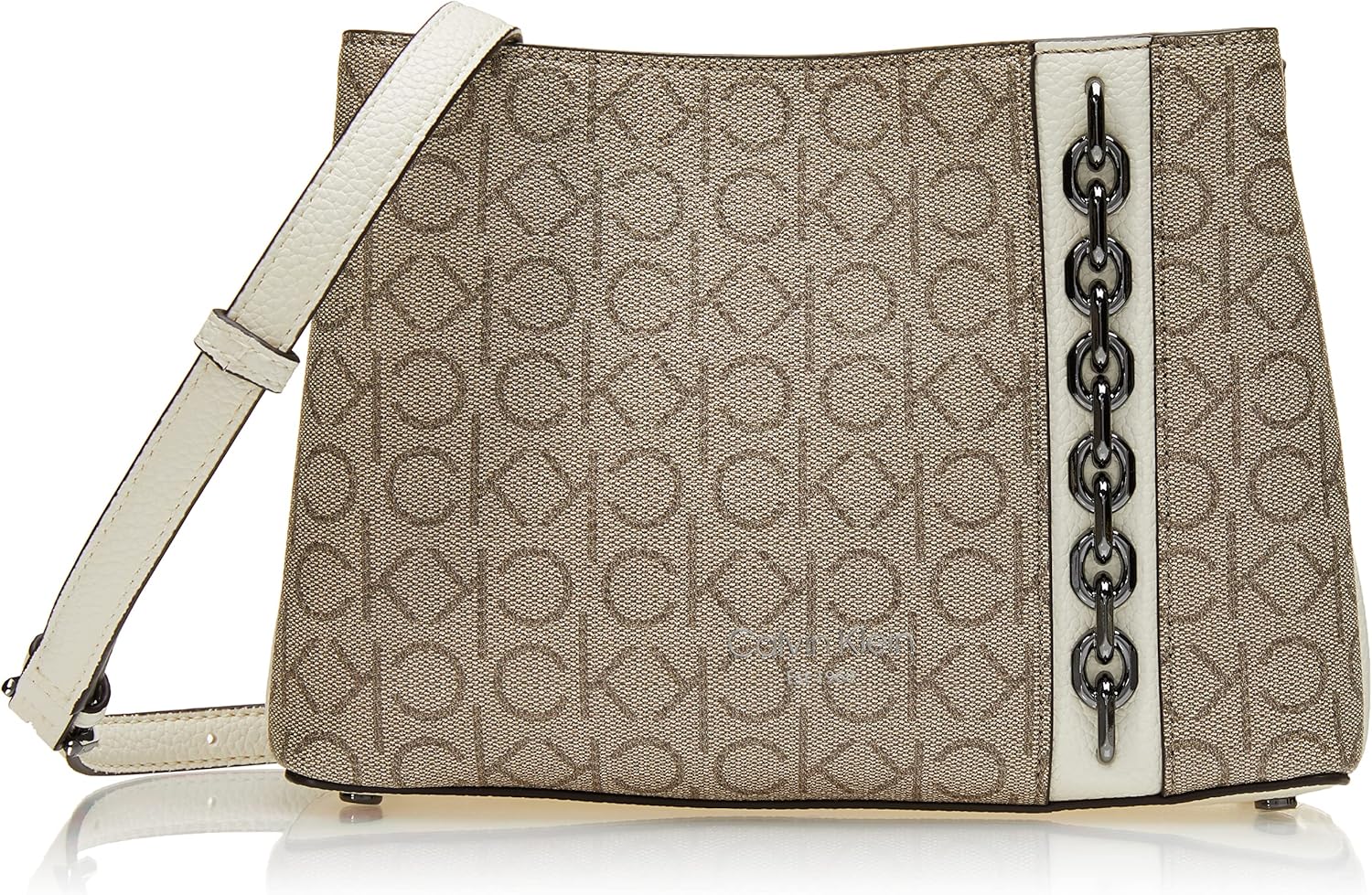 

Сумка через плечо Calvin Klein Adeline с тремя отделениями, Almond/Taupe/Cherub White, Белый, Сумка через плечо Calvin Klein Adeline с тремя отделениями, Almond/Taupe/Cherub White