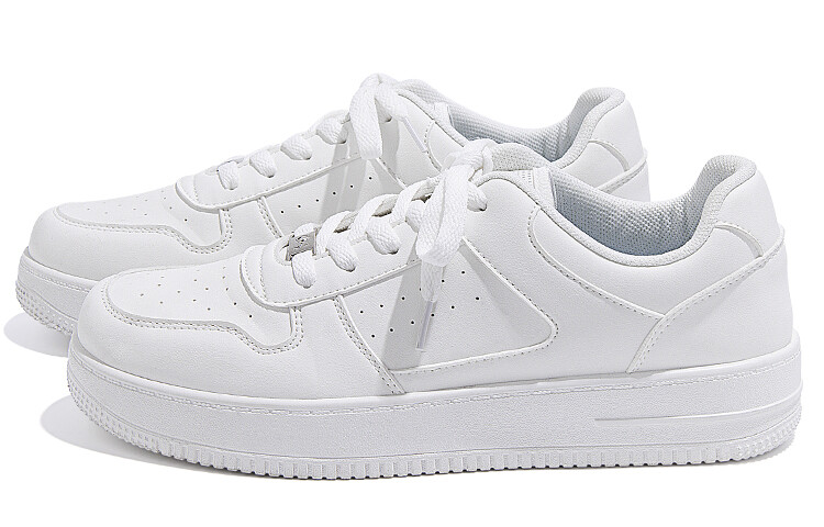 Кроссовки HUANQIU Skateboarding Shoes Men Low-top White, белый — фото 2