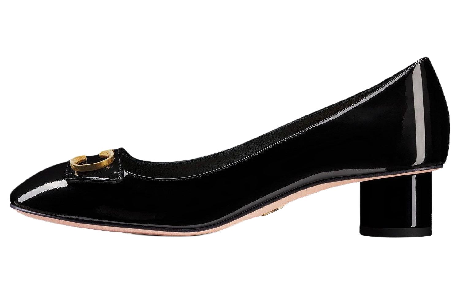 Диоровские массивные каблуки на высокой шпильке 3,5 см женские черные Dior Chunky Heel