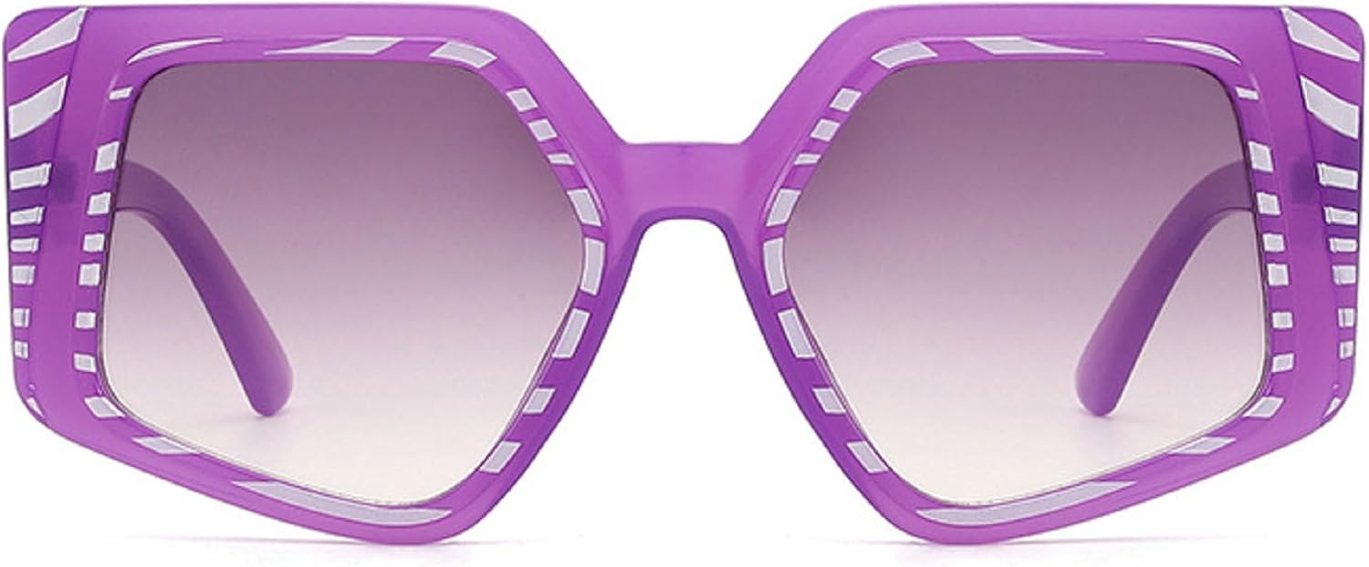 

Большие квадратные солнцезащитные очки в стиле панк для женщин, крупная оправа, 2024 год, роскошные многоугольные солнцезащитные очки для женщин, винтажные очки, защита от ультрафиолета UV400 N47 mincl, Purple