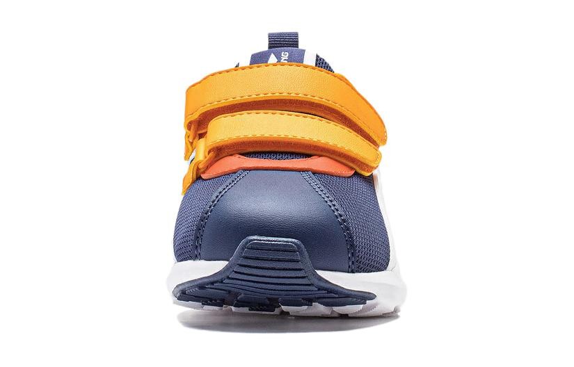 Кроссовки LINING YOUNG Sports Life Collection Kids Lifestyle Shoes Kids Low-top Deep Violet Blue/standard White/sub-orange, оранжевый — фото 4