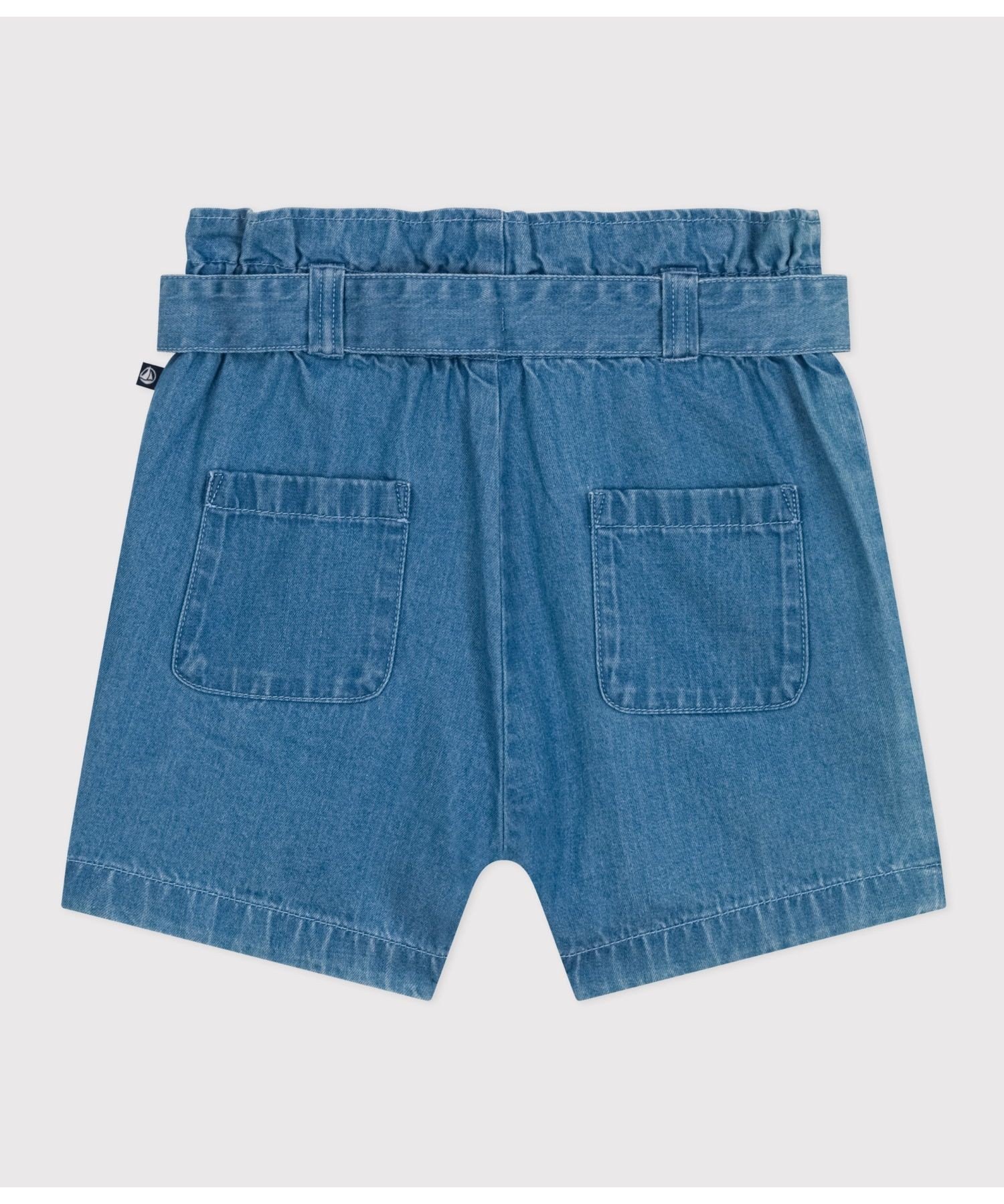 Светлые джинсовые шорты PETIT BATEAU, Blue