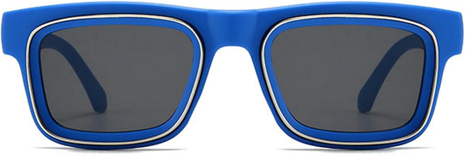 

Хелена, двойная металлическая оправа, квадратные солнцезащитные очки, женские, модные, градиентные, UV400, мужские, классические, панк, синие солнцезащитные очки helena, C6