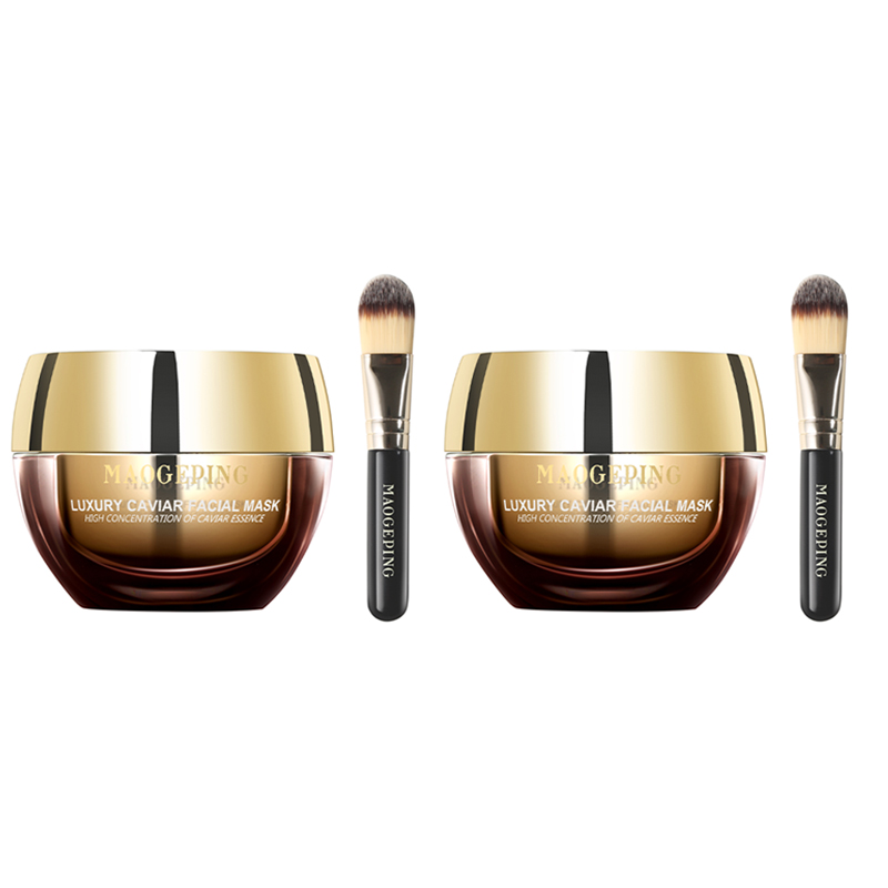 Набор MAOGEPING — Женская маска для лица , Caviar Facial Mask 15g+Skin Nourishing черный Cream 25g[Gift Box Set] — фото 2