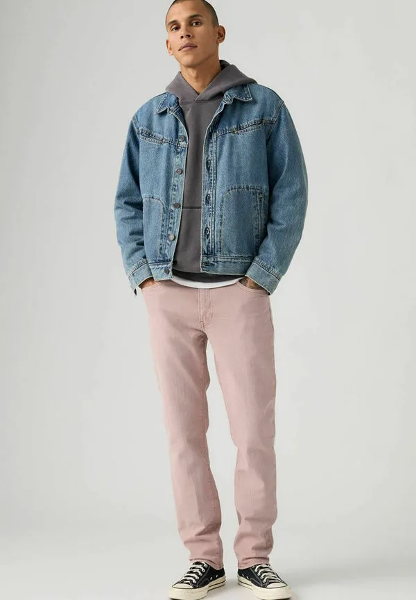Узкие джинсы, цвет оленины, окрашены в розовый. Levi'S, Fawn Garment Dye - Pink - — фото 2