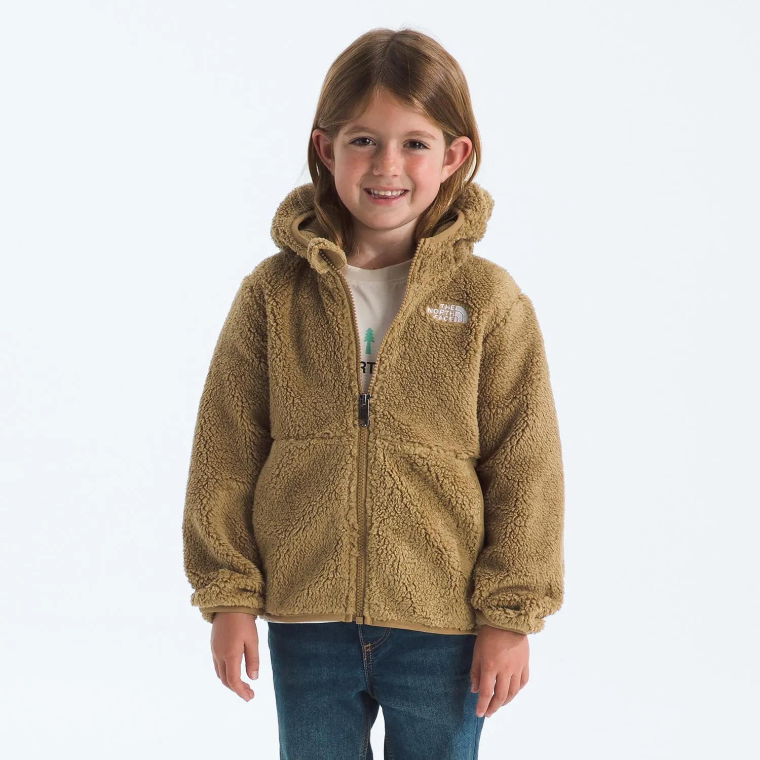 Худи Campshire на молнии, для малышей The North Face, Teddy Brown — фото 2