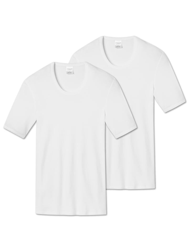 

Майка Schiesser T Shirt 2er Pack, белый