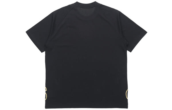 Футболка u big logo t sports stylish printing round neck short sleeve black Adidas, черный — фото 2