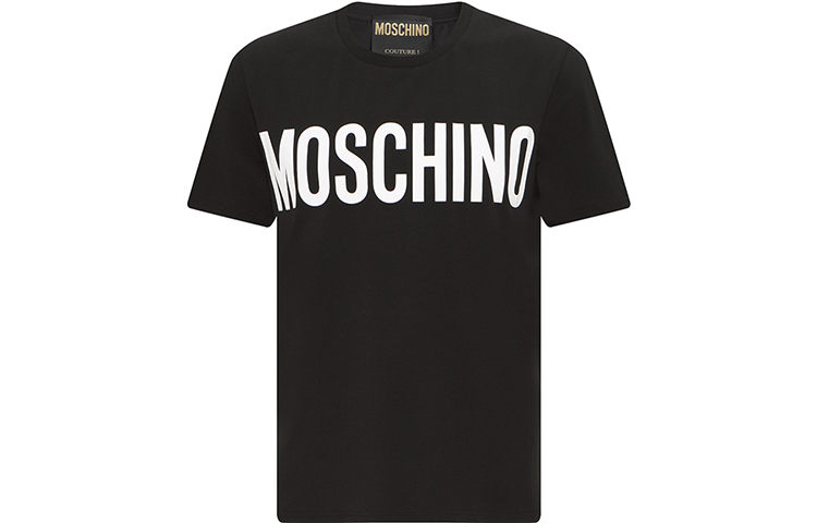 

Футболка с логотипом MOSCHINO, черная