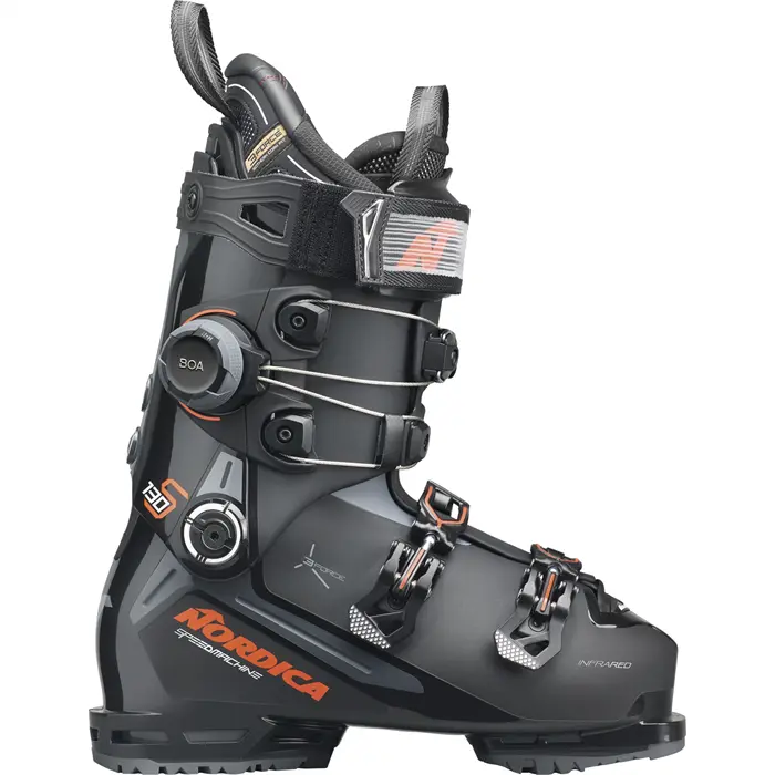 

Горнолыжные ботинки Speedmachine 3 130 s boa cuff 2026 Nordica, Black/Anthracite/Red