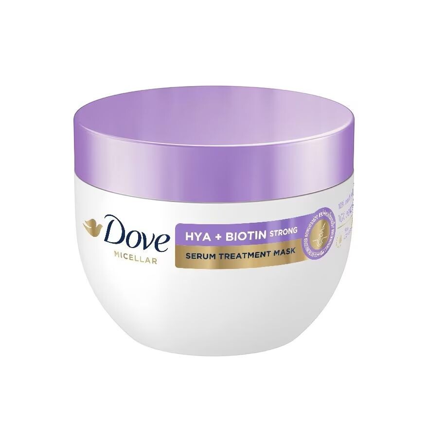 

Dove Лечебная маска-сыворотка Hya + Biotin Strong 220 г, Purple