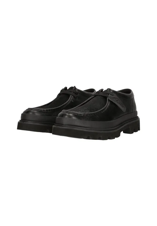 Повседневные туфли badell на шнуровке со швом Clarks, Black/Black — фото 2