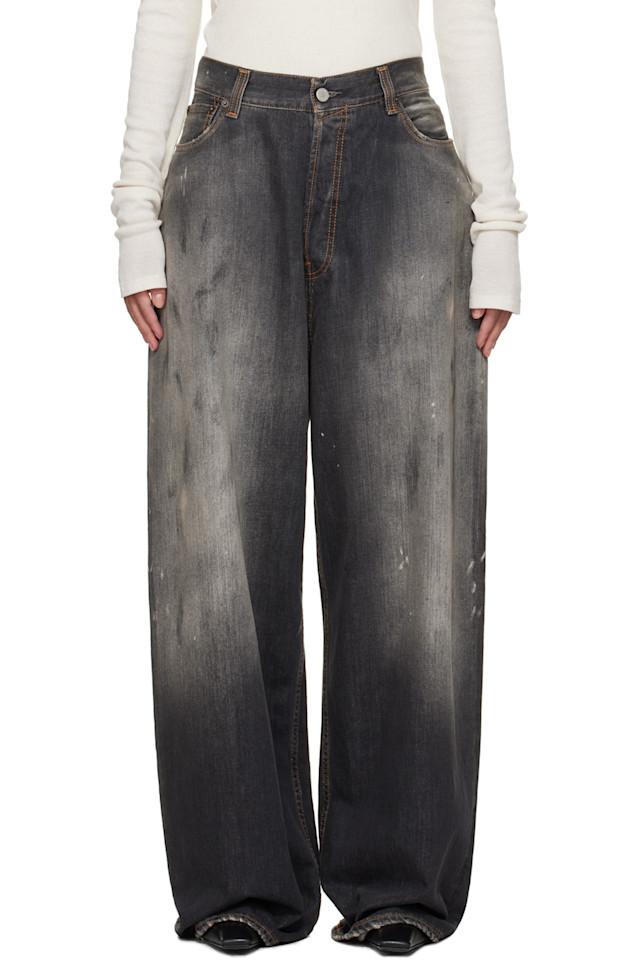 

Супермешковатые джинсы 2023f Acne Studios, черный
