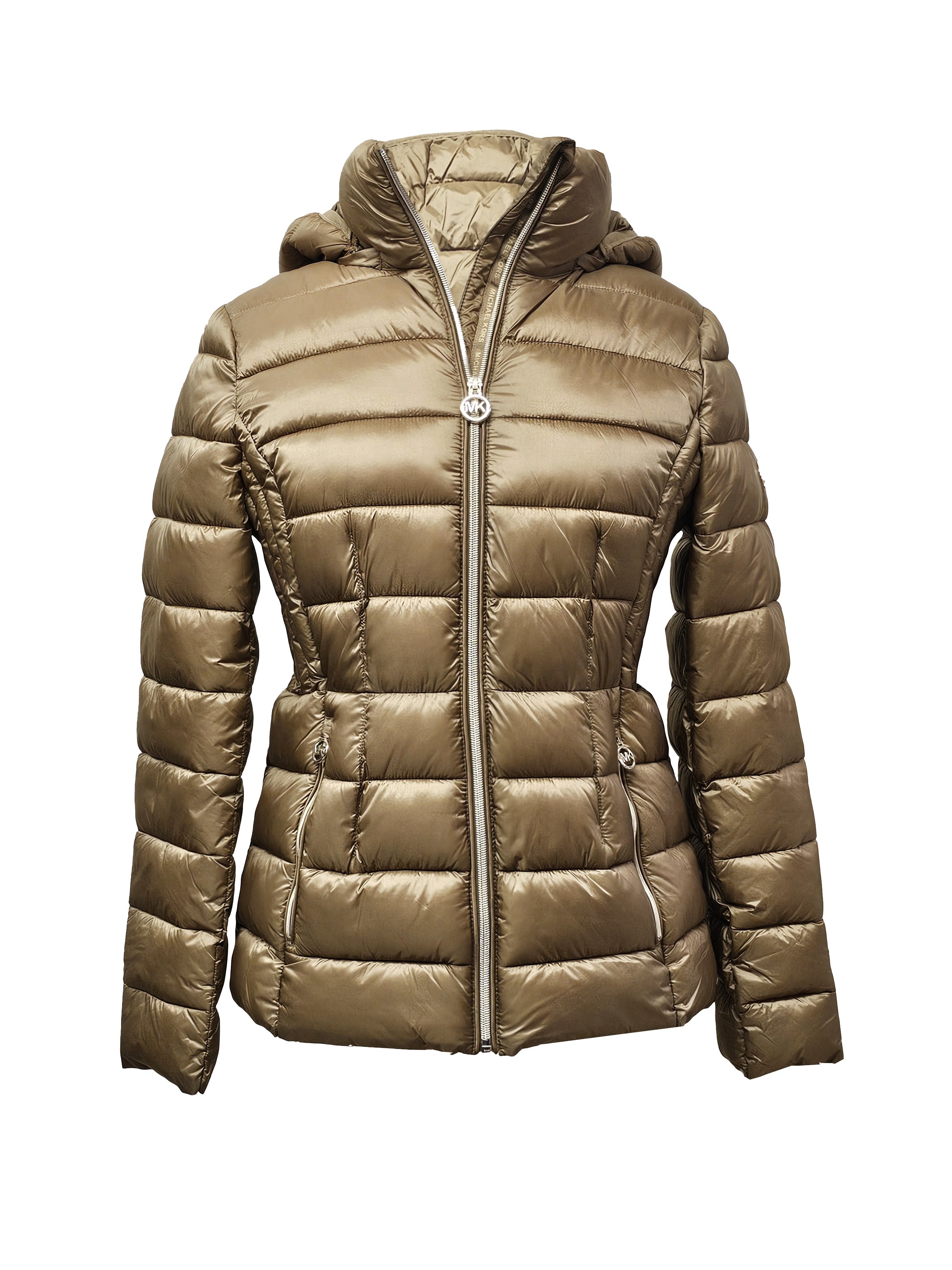 

Женская куртка с капюшоном Michael Michael Kors, цвет Dark Camel