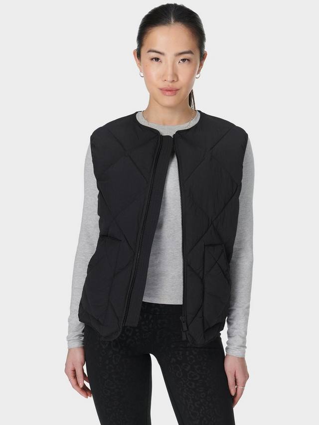 

В движении жилет Sweaty Betty, черный