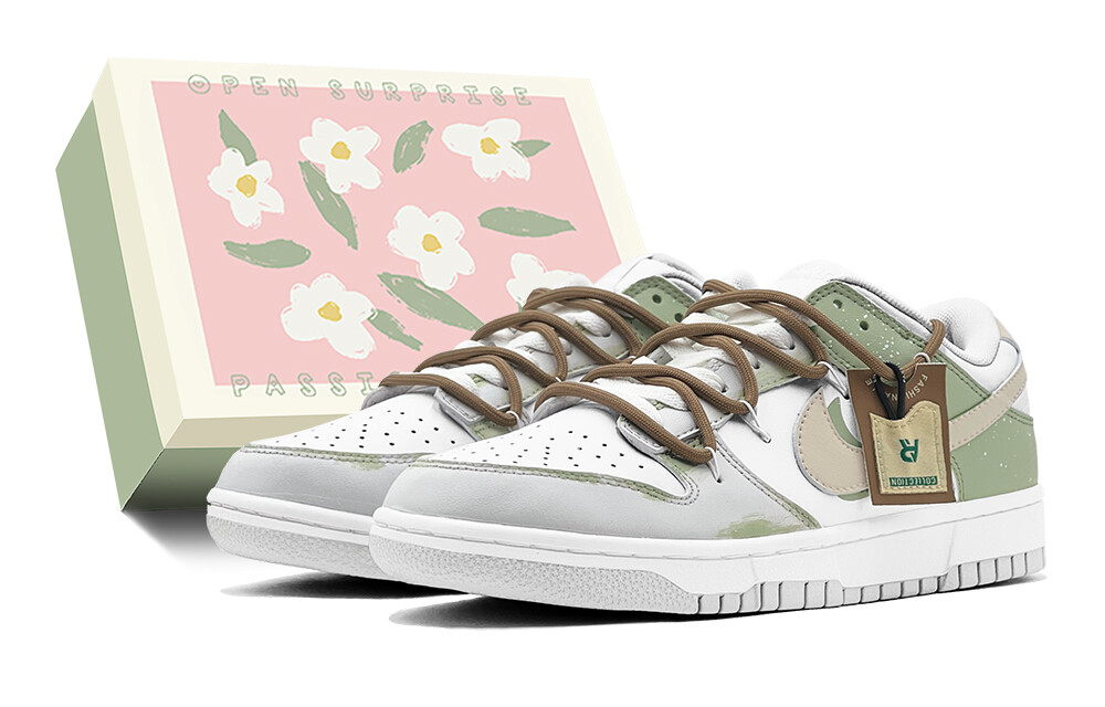 

Кроссовки для скейтбординга Dunk женские, низкие, серый Nike