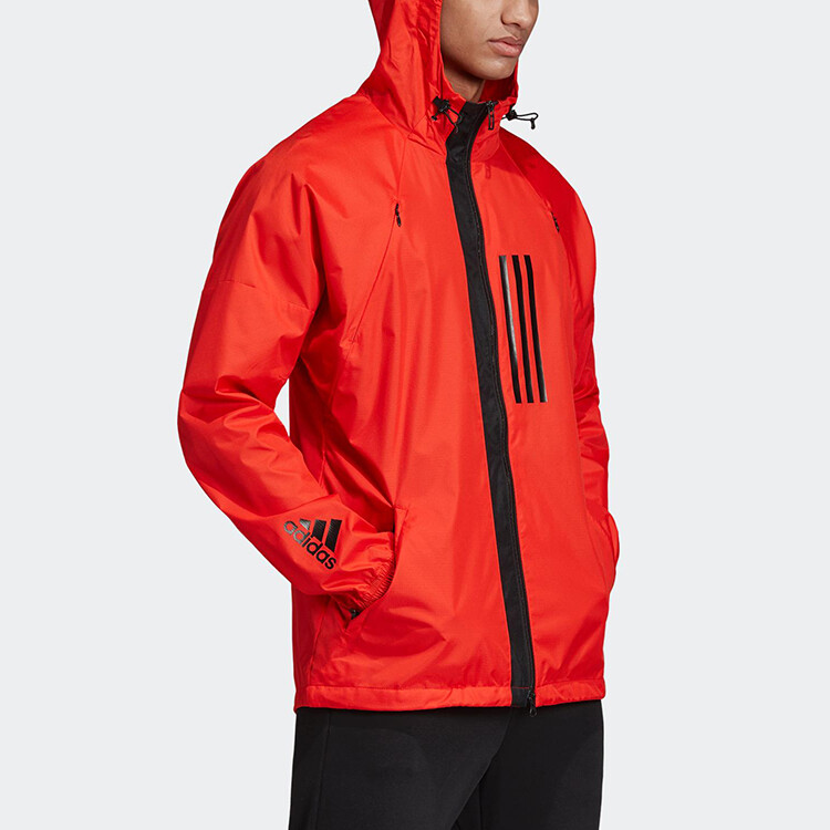 Куртка мужская ярко-розовая флуоресценция Adidas, розовый — фото 4