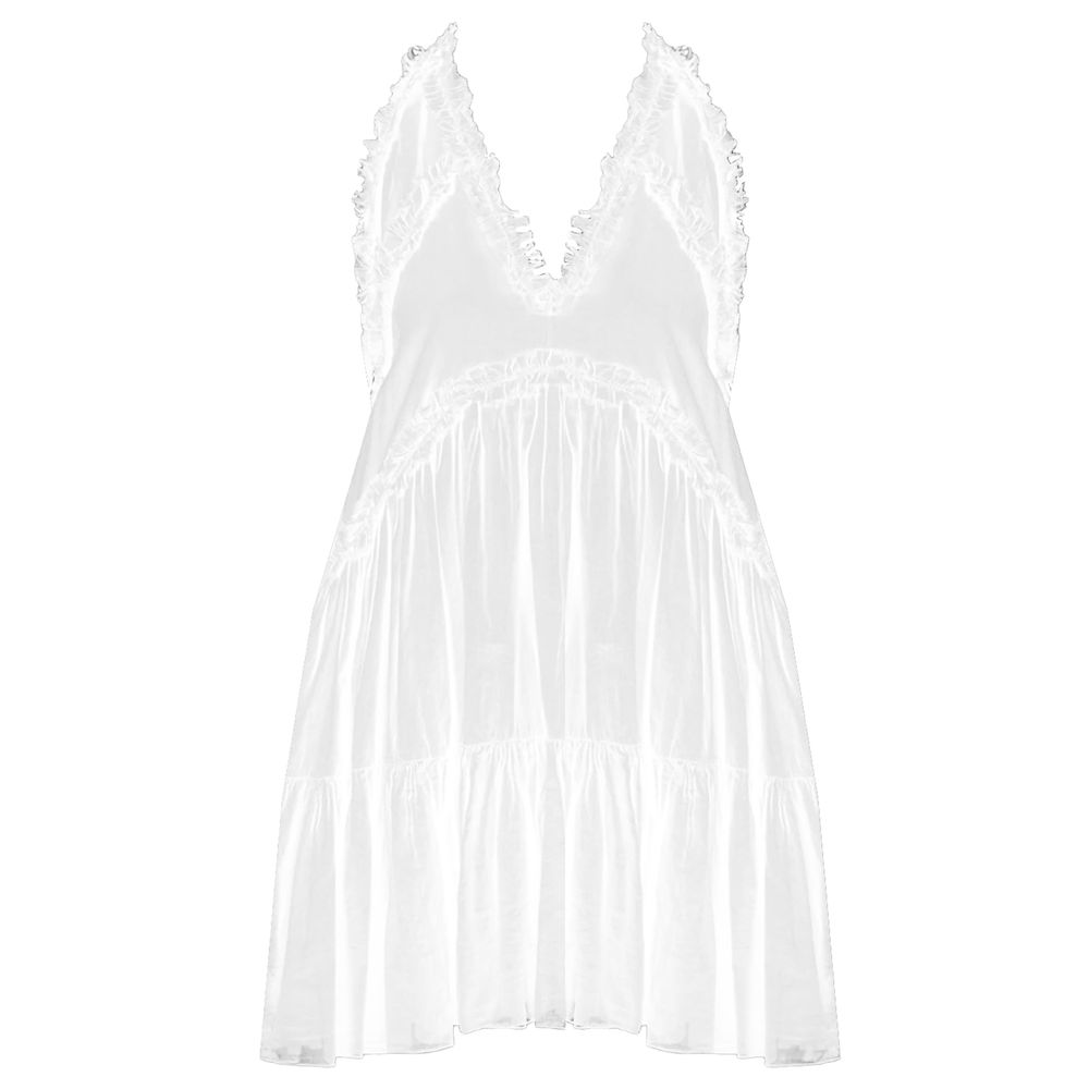 

Белое хлопковое платье Pinko