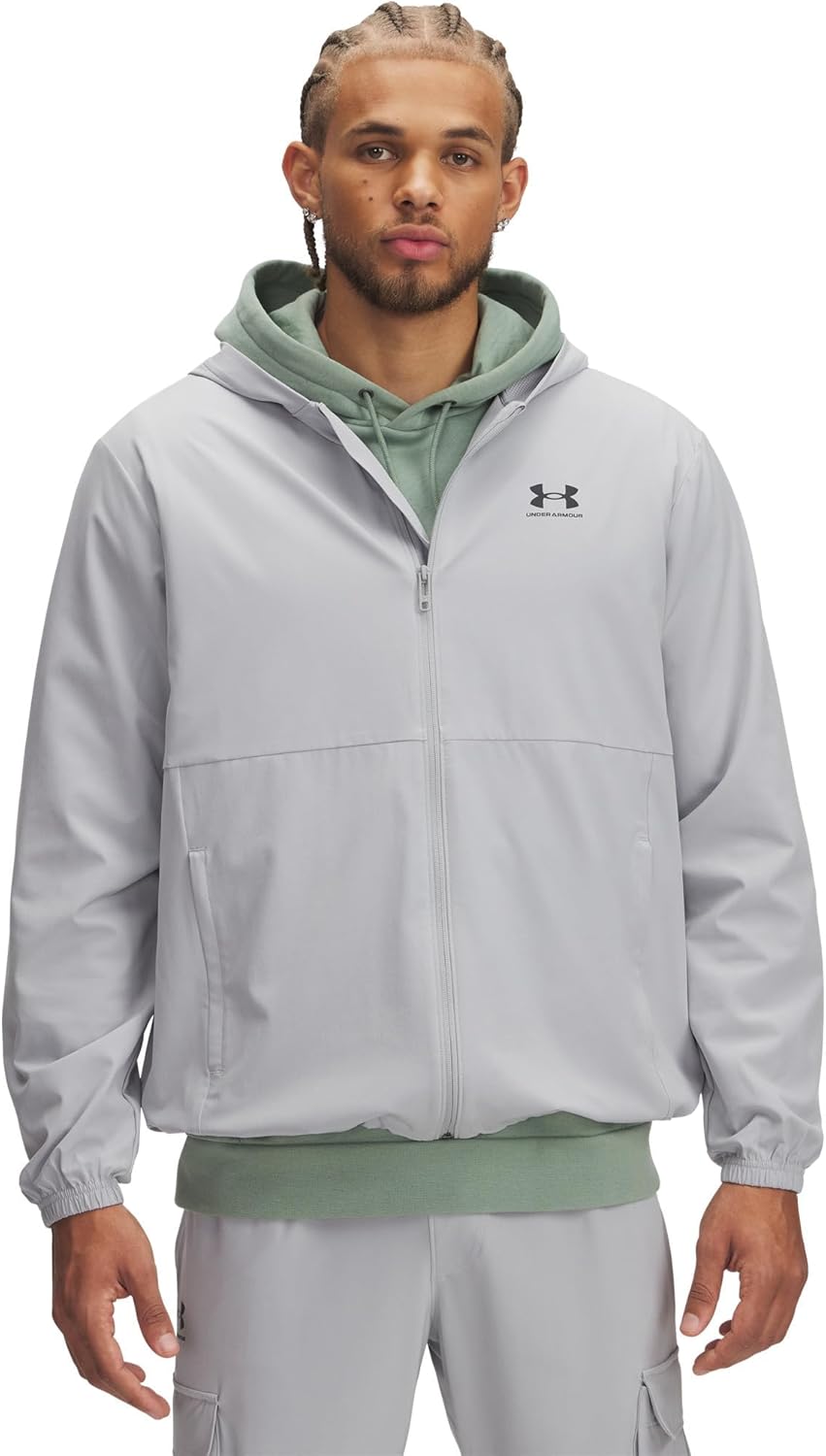 

Under Armour unisex-adult Ua Vibe Woven ветровка, Mod Gray/Black