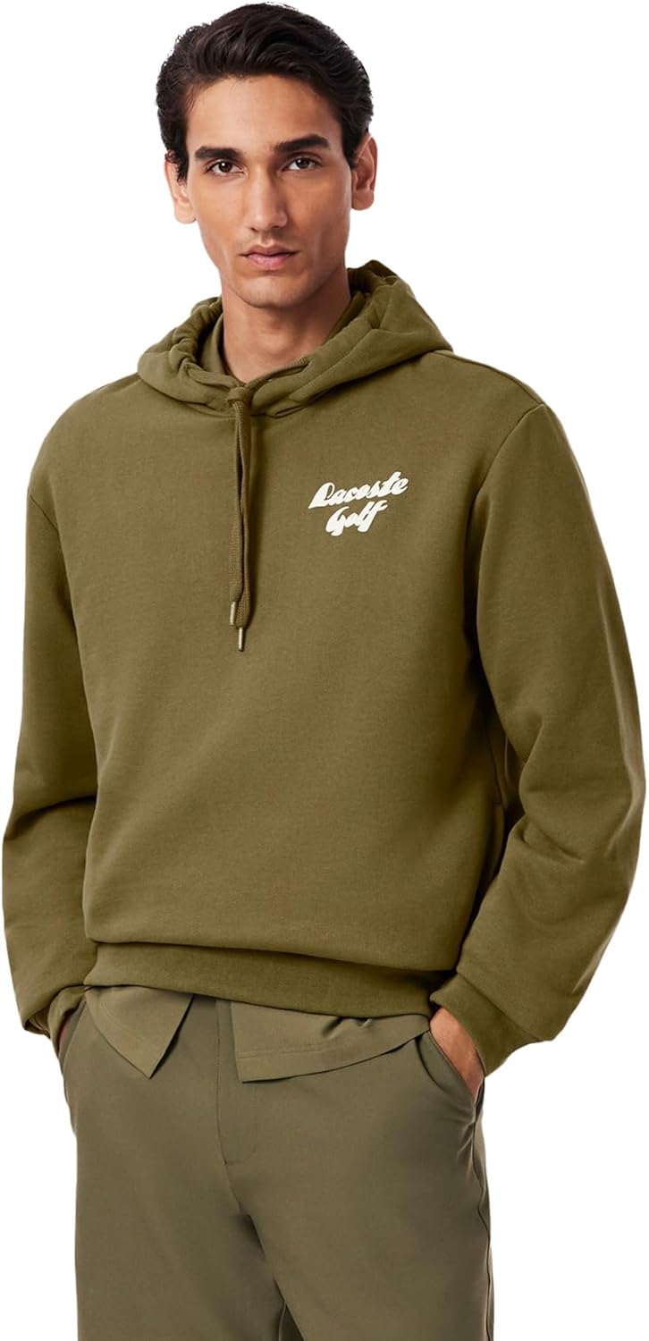 

Мужская толстовка Lacoste (официальная) с принтом игрока на спине, зеленый