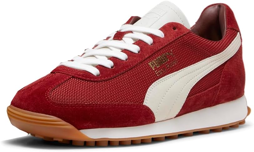 Мужские кроссовки PUMA Easy Rider Mix с шнуровкой для повседневной носки - красные — фото 2